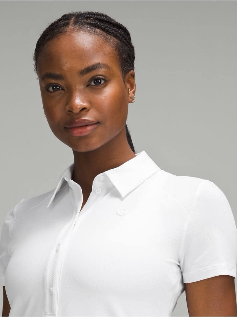 Lululemon Women’s Quick Dry Short Sleeve White Polo Size 8